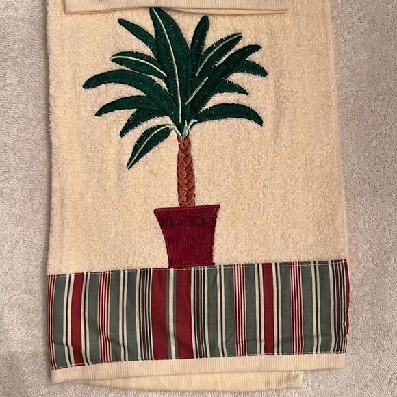 NWT 3 piece bath set w/ palm trees - Picture 4 of 9